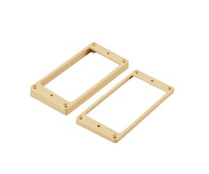 WD Music Products WD® Flat Plastic Humbucker Pickup Mounting Ring Cream Set  of 2