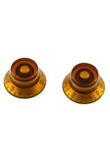 WD Music Products WD Bell Knob Set Of 2 Metric Amber