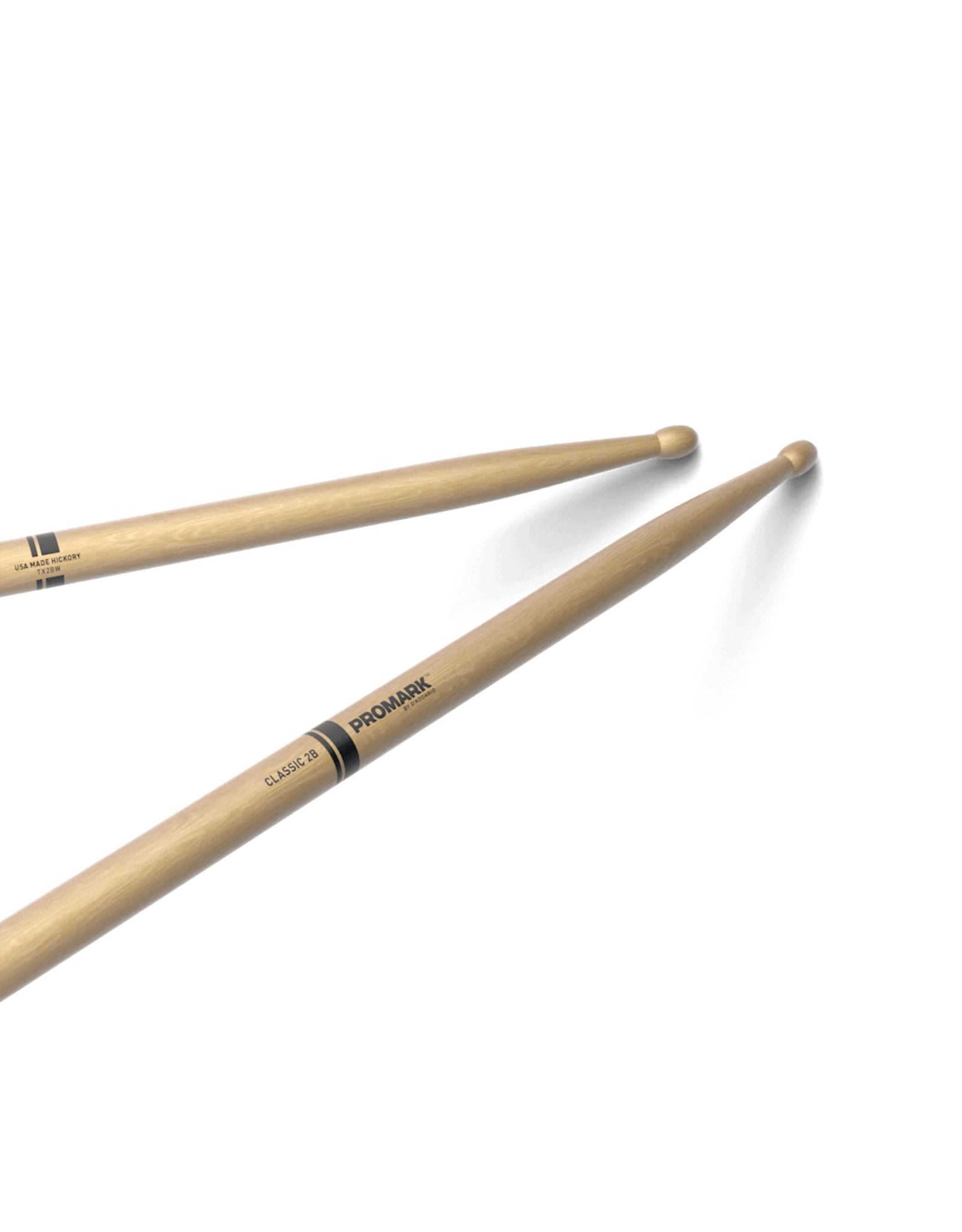 Promark Promark Classic Forward 2B Hickory Wood Tip Drumstick