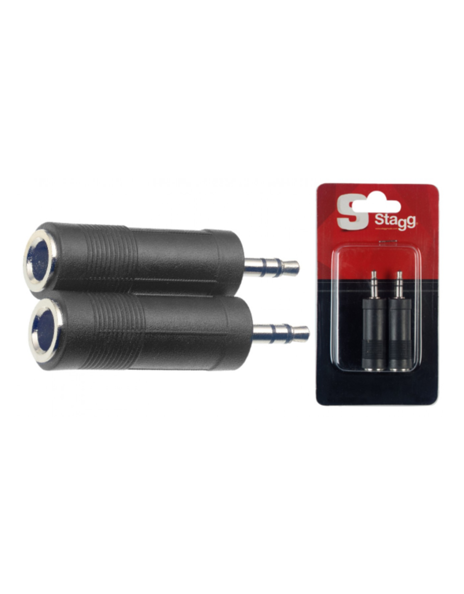 Stagg Stagg Female Stereo Jack/Male Stereo Mini Phone-Plug Adaptor 2 Pack