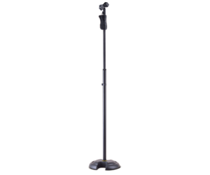 Hercules Low Profile Round Base Microphone Stand w/EZ Microphone