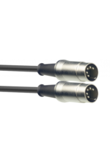 Stagg Stagg MIDI Cable, DIN/DIN (m/m), 3', Metal Connectors