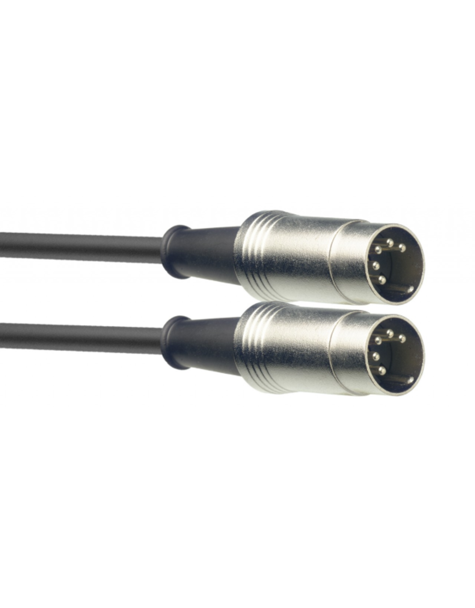 Stagg Stagg MIDI Cable, DIN/DIN (m/m), 3', Metal Connectors