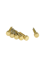 D'Andrea Tone Pins Solid Brass Bridge Pins 6 Pack