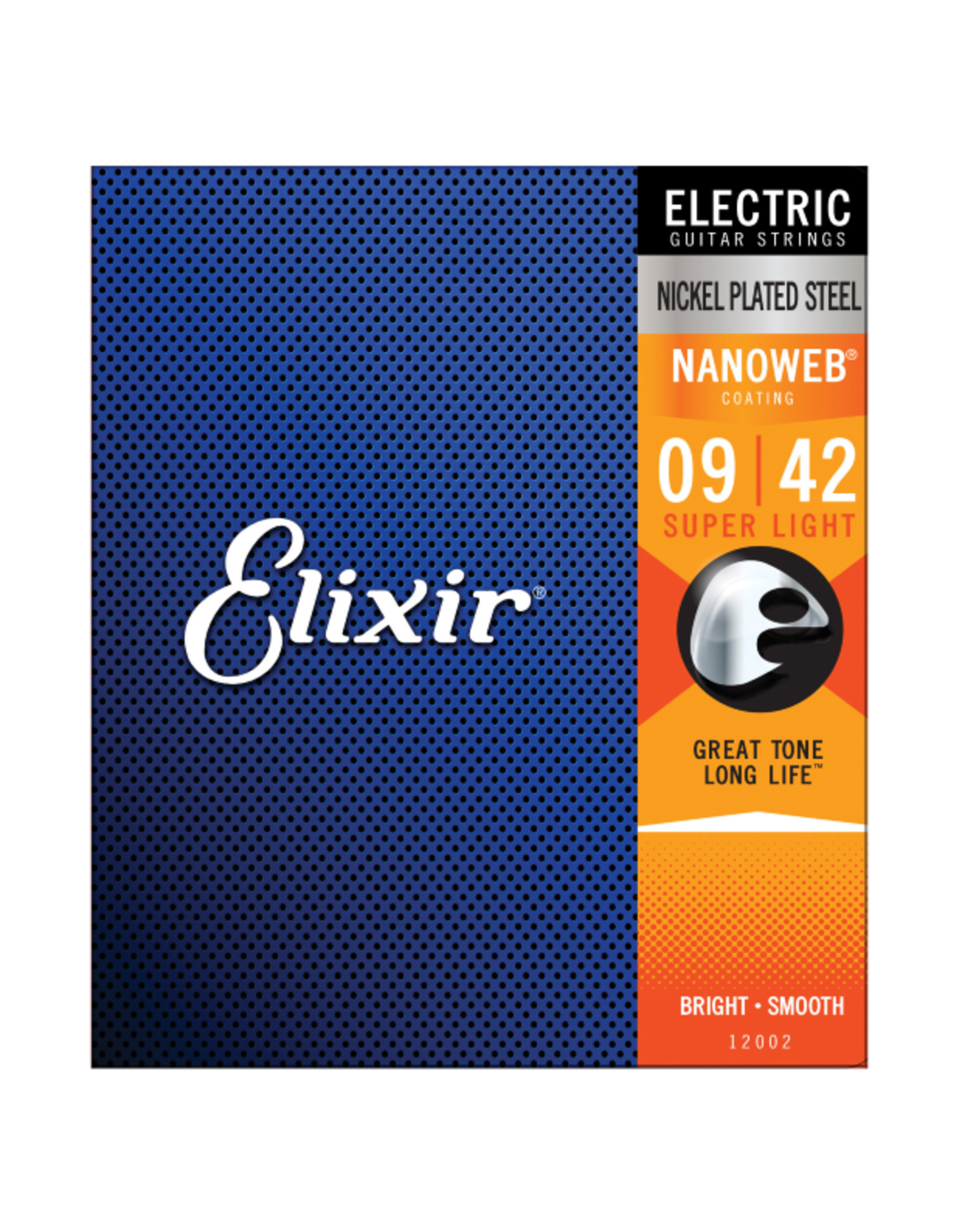 Elixir Elixir 12002 Nickel Plated Steel NANOWEB Super Light 9-42