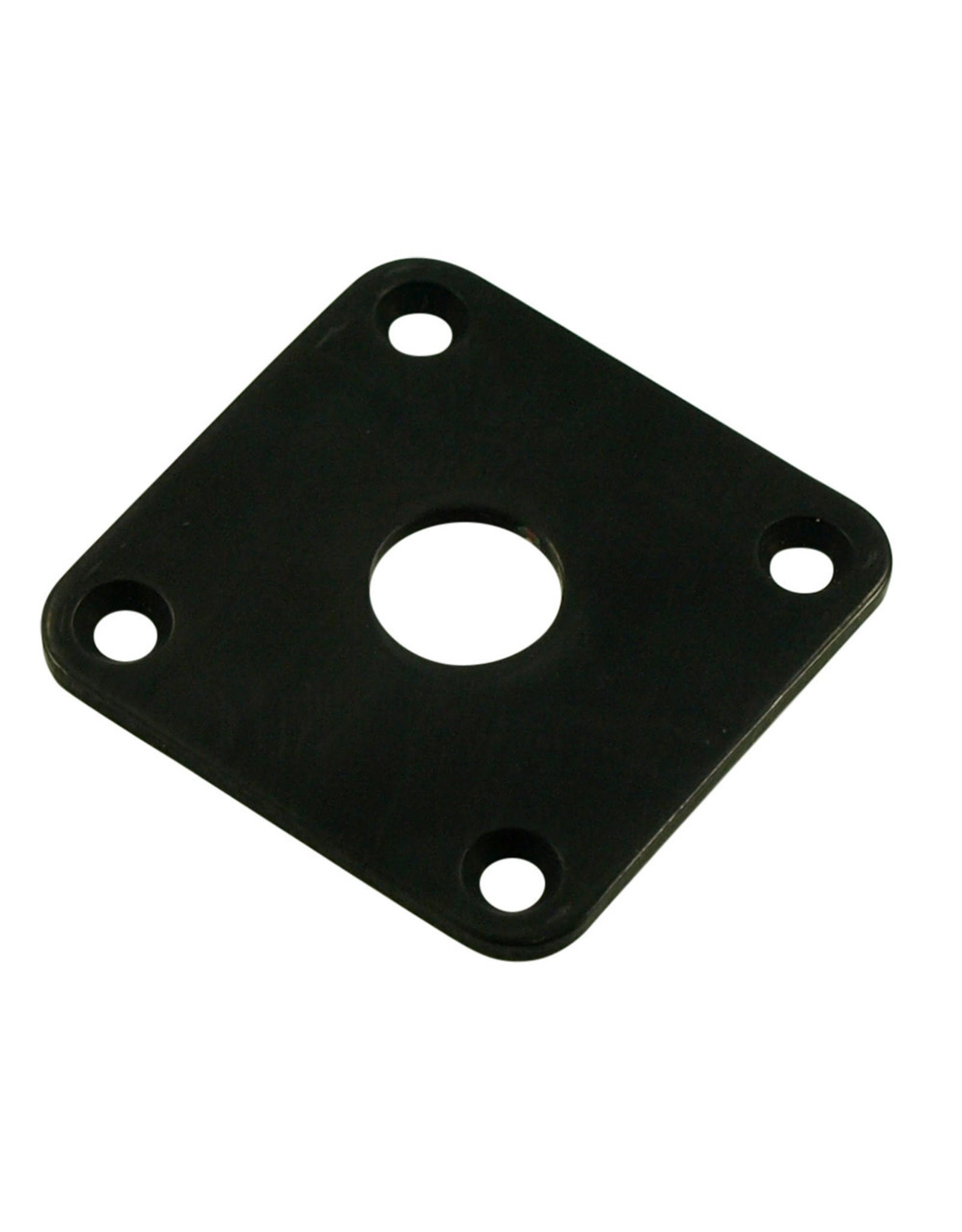 WD Music Products WD Square Jack Plate for Gibson Les Paul Black Metal