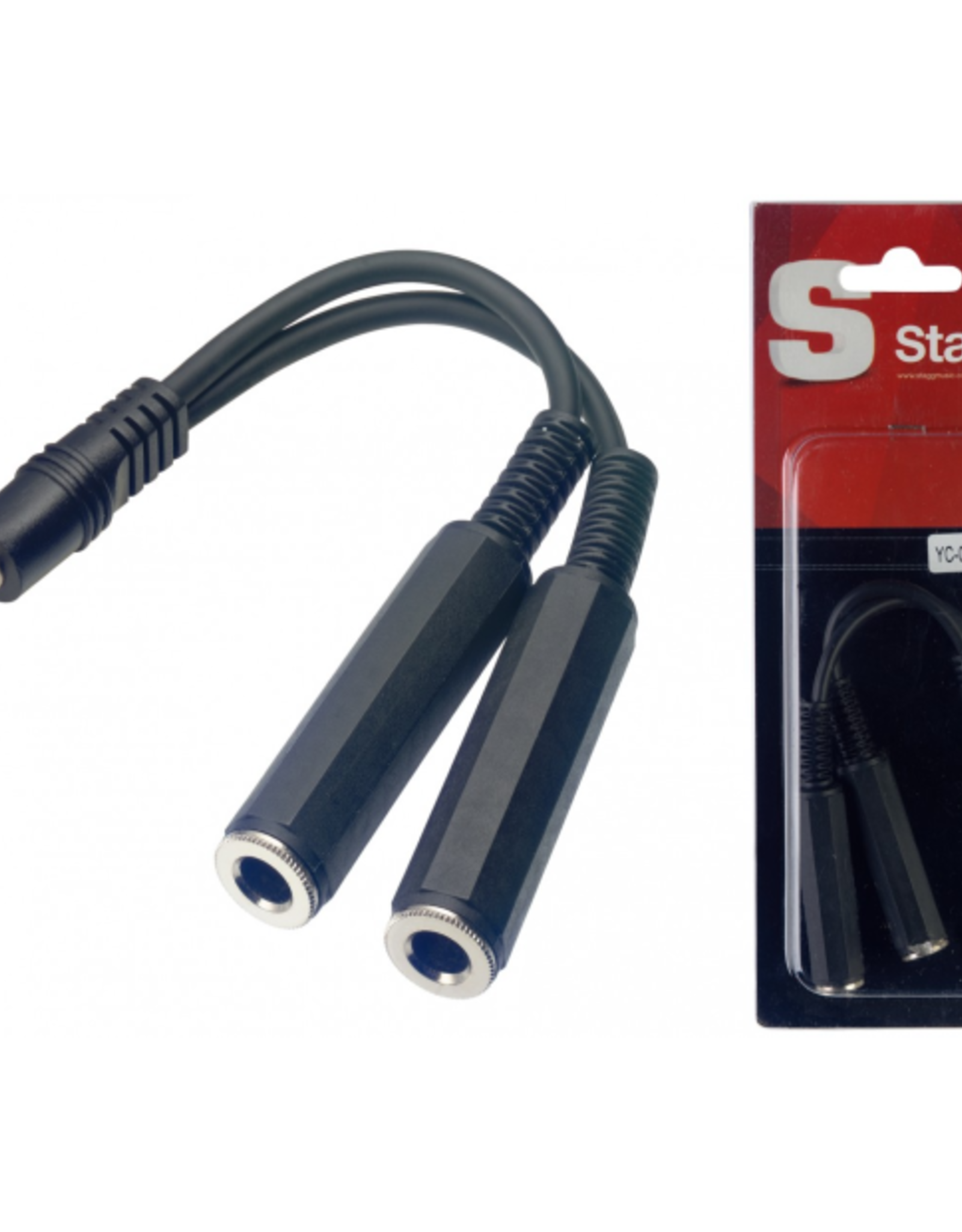 Stagg Stagg  Male Stereo Mini Phone Plug/2 x Female Stereo Jack Adaptor Cable