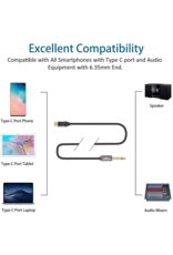 J & D J&D USB-C to 6.35mm 1/4 inch TS Audio Cable