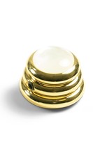 Q-Parts Q-Parts Knob With White Acrylic Pearl Inlay Ringo Gold
