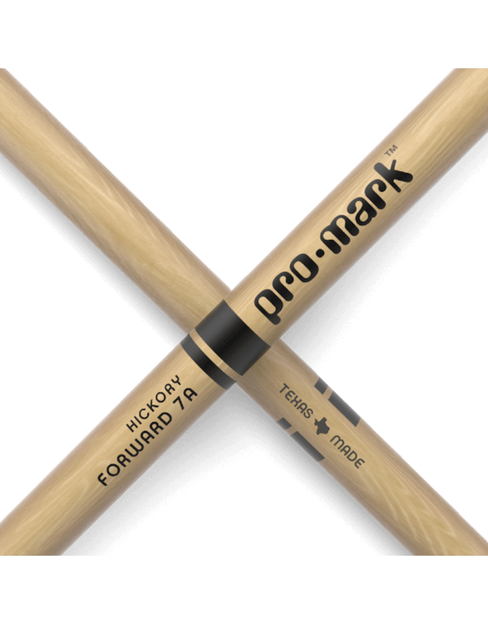Promark Promark Classic Forward Hickory 7A Oval Wood Tip Drumstick
