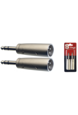 Stagg Stagg 2x Male Stereo Phone-Plug/Symetrical Male XLR Adaptor