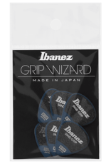 Ibanez Ibanez Grip Wizard Series Sand Grip Guitar Pick .8 Gauge 6 Pack Deep Blue