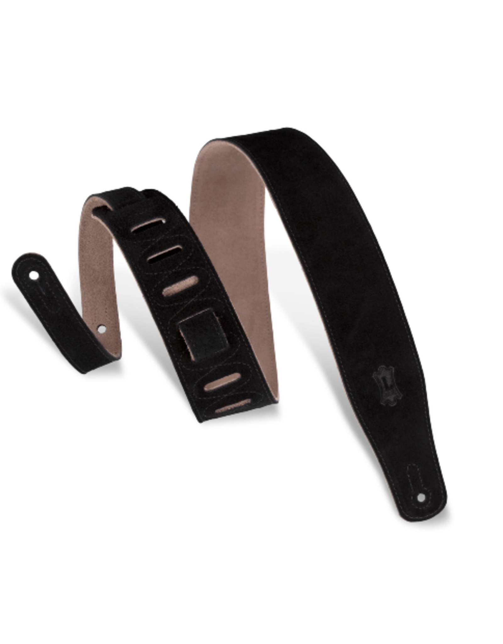 Levy's Levy's CLASSICS SERIES Suede Guitar Strap Black