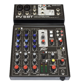 Peavey PV® 6BT Compact Mixer 6 Channel w/Bluetooth