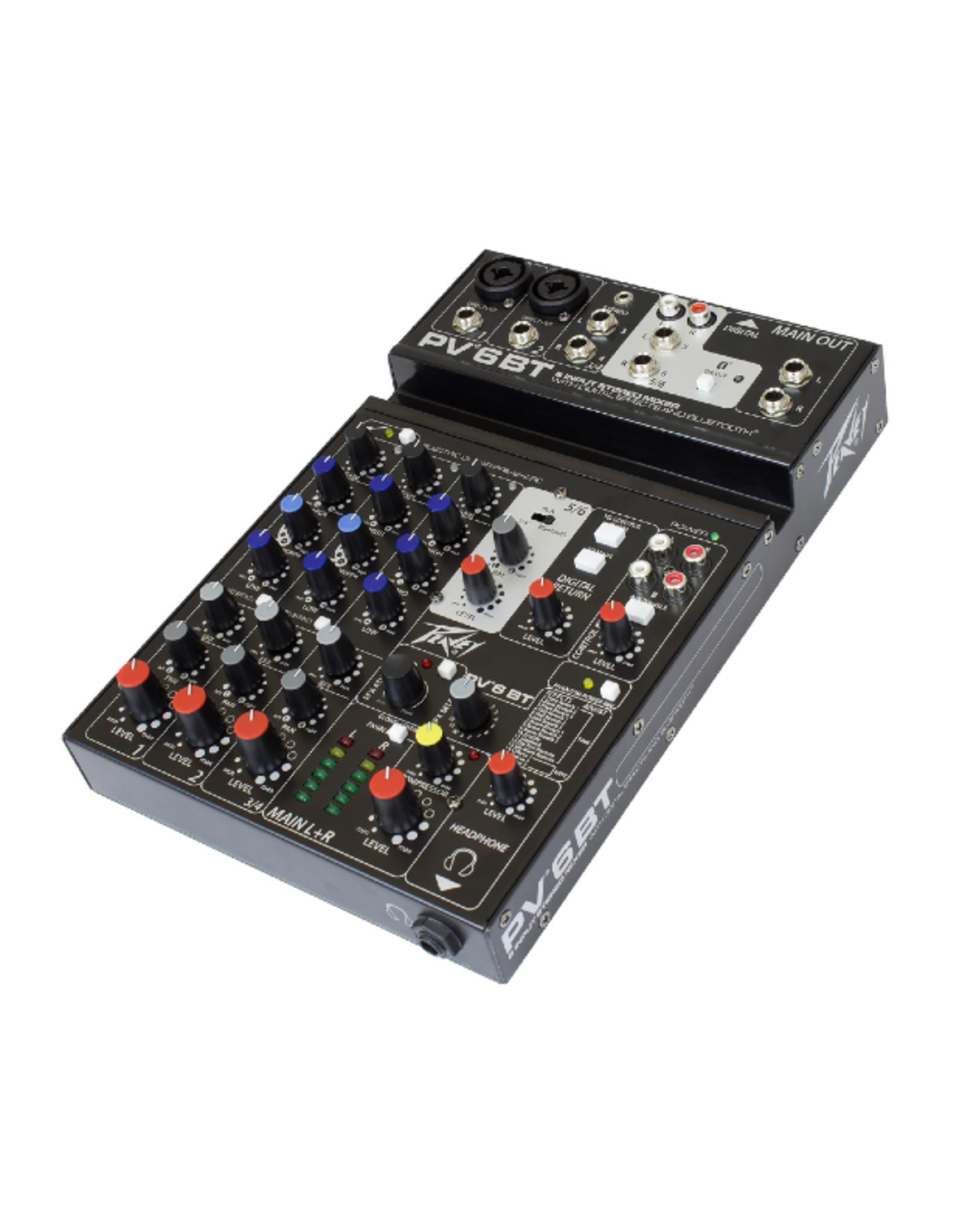 Peavey PV® 6BT Compact Mixer 6 Channel w/Bluetooth