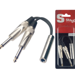 Stagg Stagg 1 x Female Stereo Jack/2 x Male Mono Phone Plug Adaptor