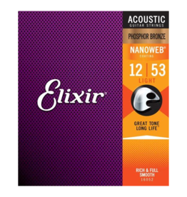 Elixir Elixir 16052 Phosphor Bronze Acoustic w/NANOWEB. Light 12-53