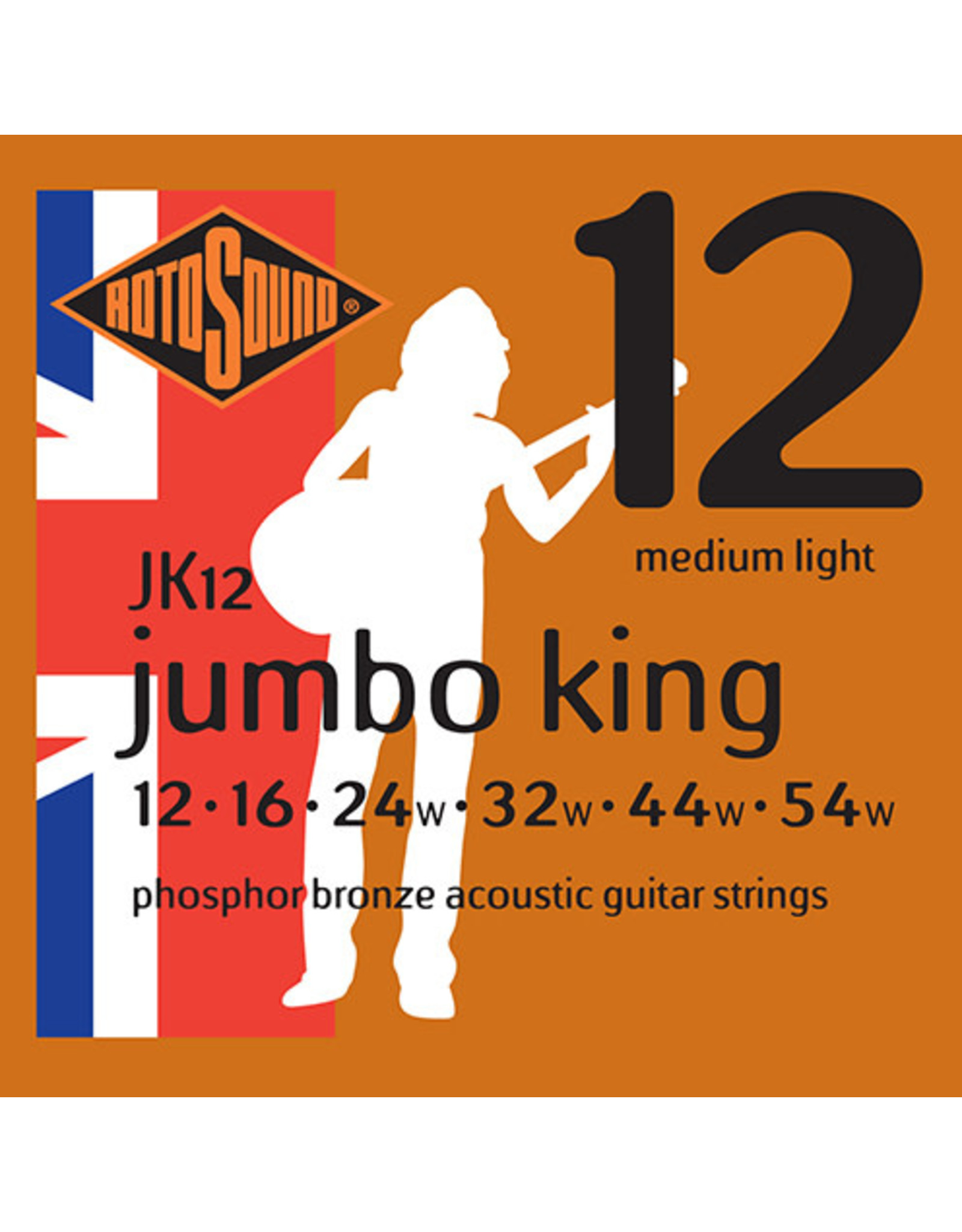RotoSound RotoSound JK12 Jumbo King Acoustic Medium Light 1254