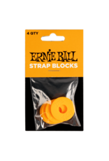Ernie Ball Ernie Ball Strap Blocks 4 pk Orange