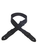 Henry Heller Henry Heller 1.5" Polypro Junior Strap w/Tri Glide & Leather Ends Black