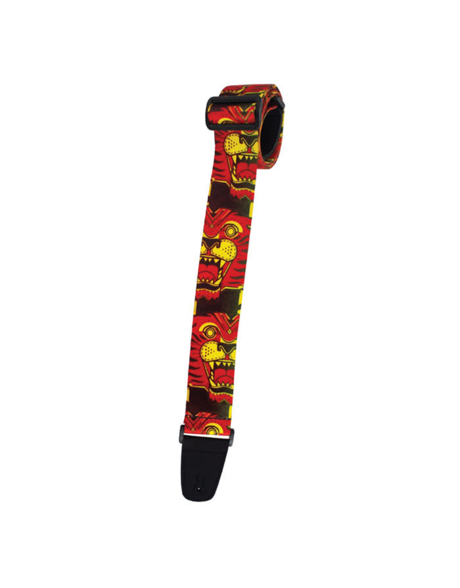 Henry Heller Artist Series Sublimation Guitar Strap Tiger Backwoods