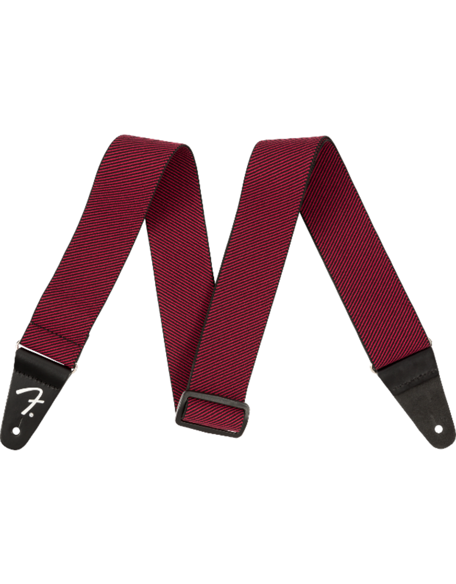 Fender® WeighLess™ Elastic Guitar Strap Tweed Red Backwoods Guitar