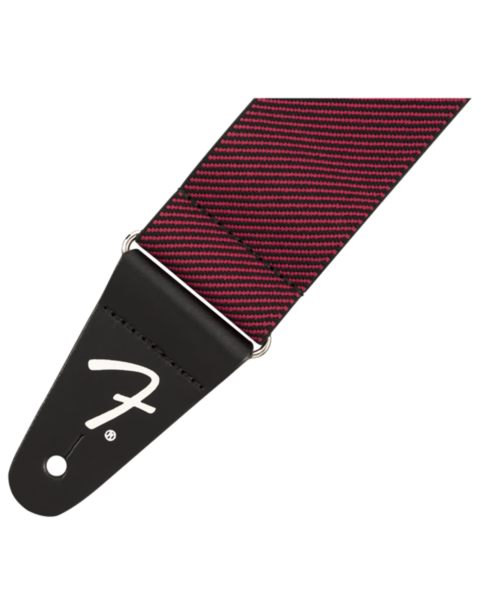 Fender® WeighLess™ Elastic Guitar Strap Tweed Red Backwoods Guitar