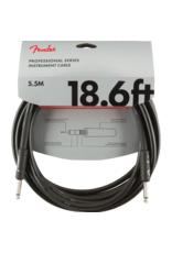 Fender Fender Professional Series Instrument Cable, Straight/Straight, 18.6', Black