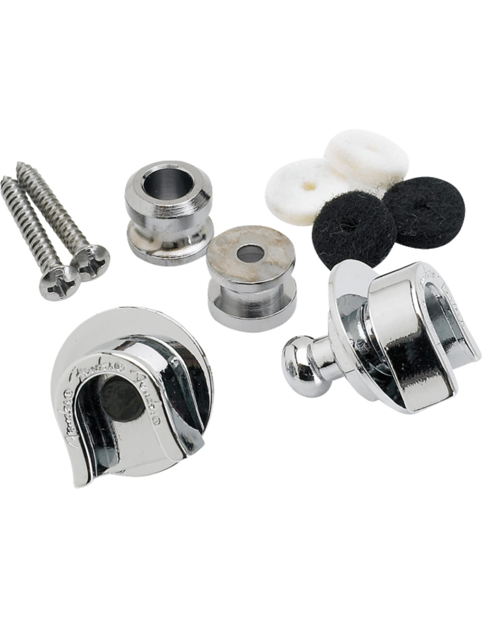 Fender® Security Strap Locks, Chrome Backwoods Guitar