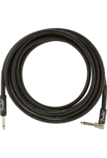 Fender Fender Professional Series Instrument Cable, Straight-Angle, 15', Black