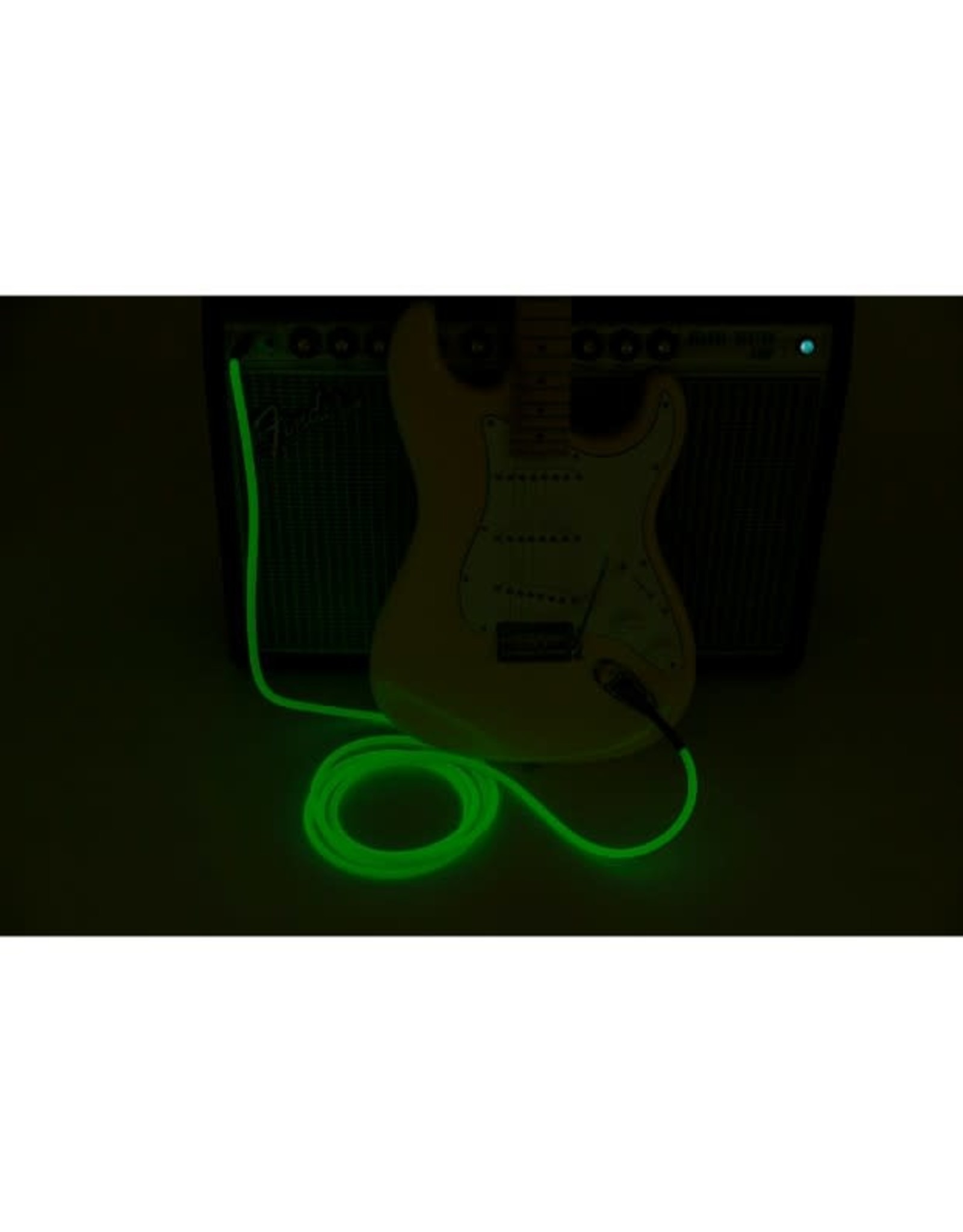 Fender Fender Professional Series Glow in the Dark Cable, Green, 10'