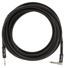 Fender Fender Professional Series Instrument Cable, Straight/Angle, 18.6', Black