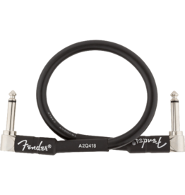 Fender Fender Professional Series Instrument Cables, Angle/Angle, 1', Black