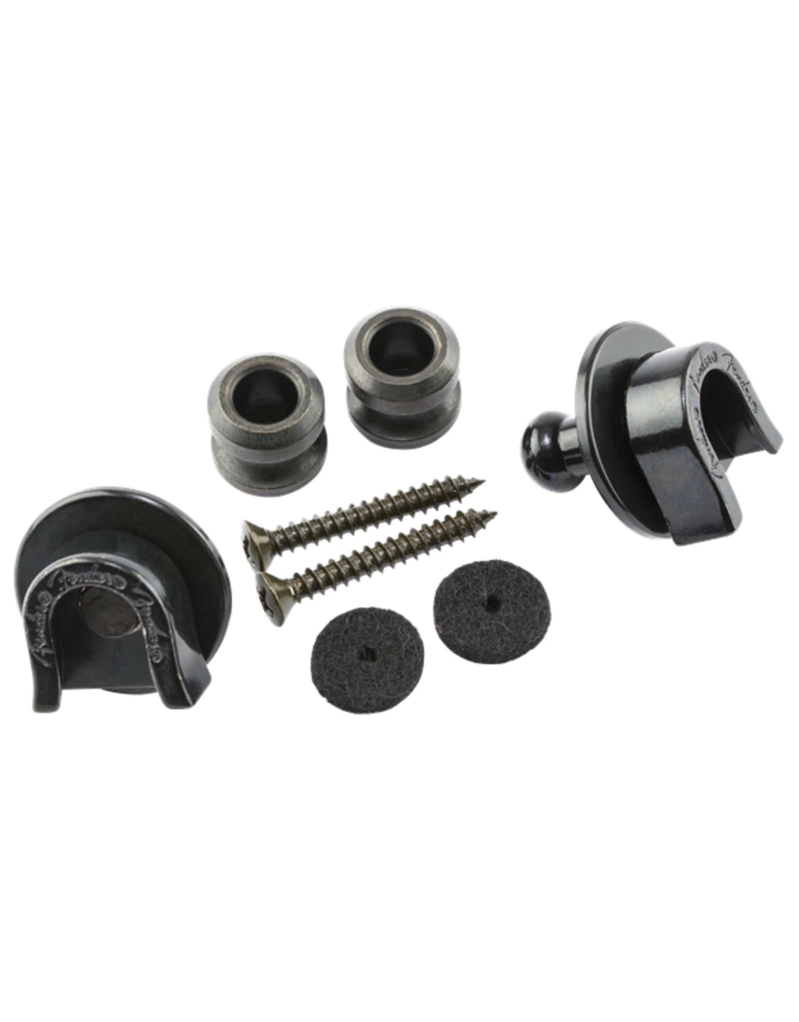 Fender® Security Strap Locks, Black Backwoods Guitar
