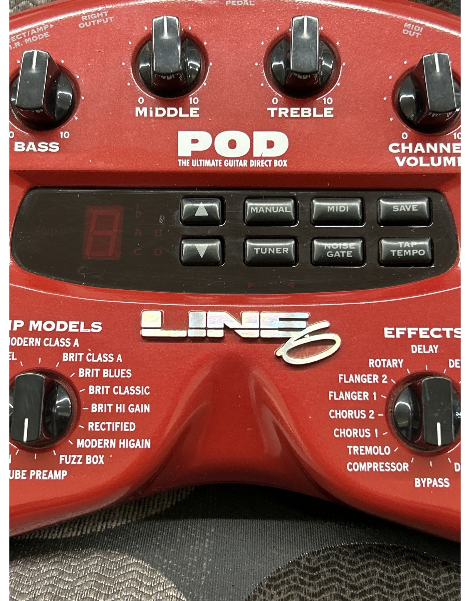 Line 6 Guitar POD MultiEffects & Amp Modeler W/Box (Used) Backwoods Guitar