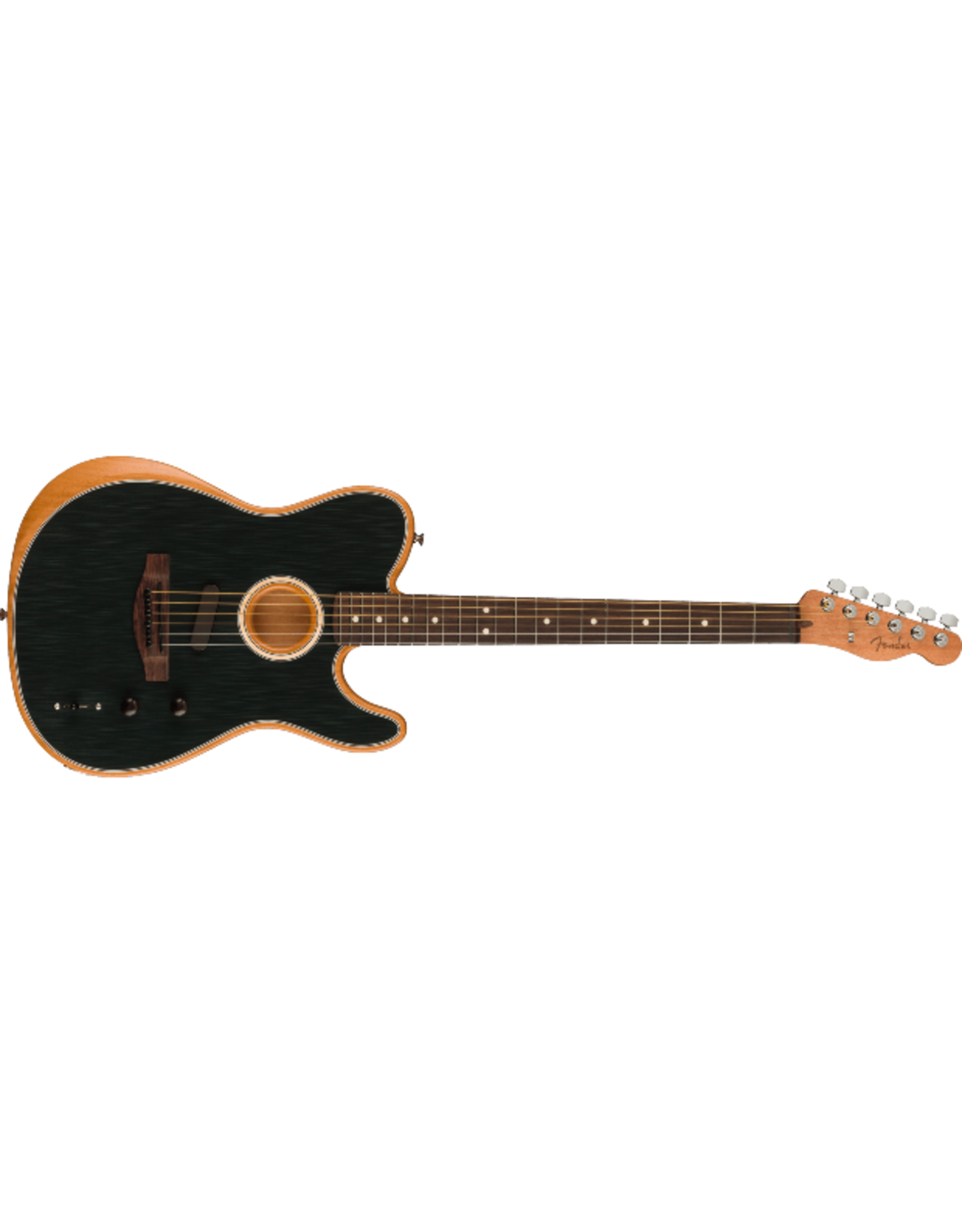 Fender Acoustasonic® Player Telecaster® Brushed Black Backwoods Guitar