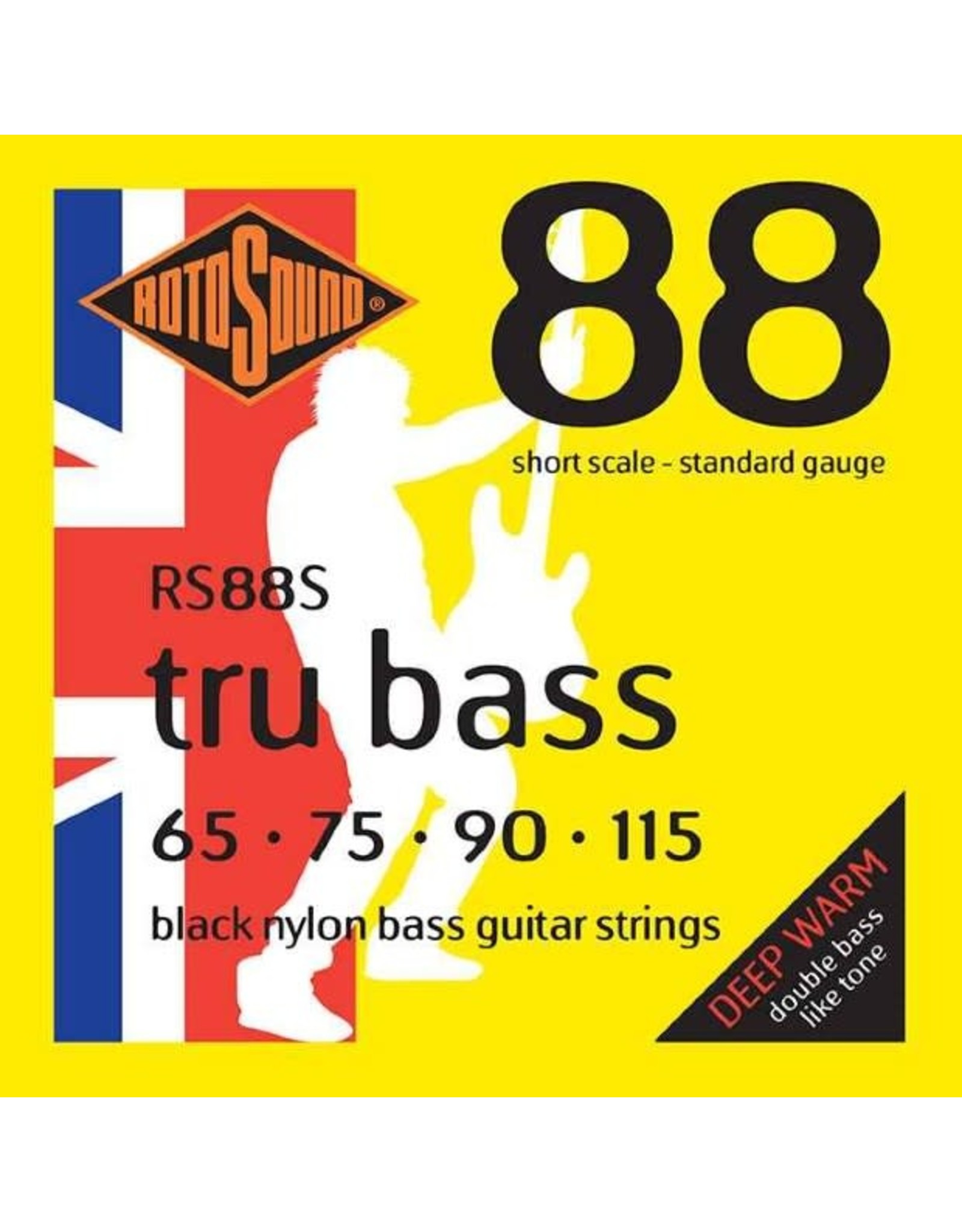 RotoSound RotoSound Tru Bass 88 Nylon Tapewound Standard Short Scale Bass Strings 65-115