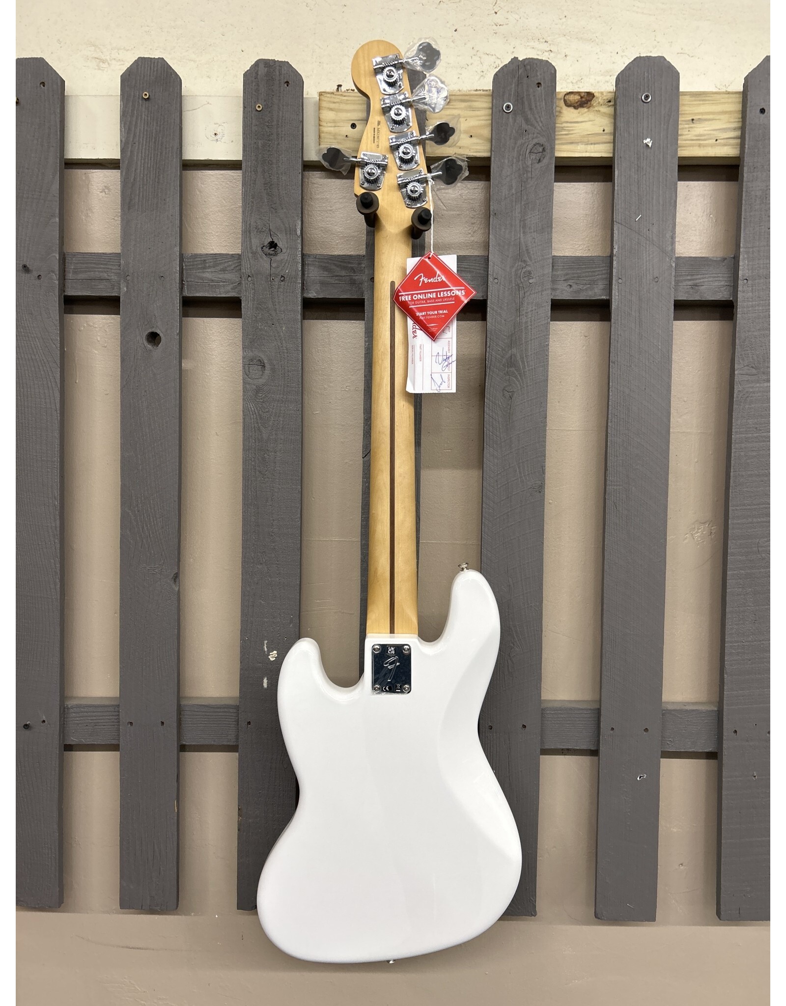 Fender Player Jazz Bass V Polar White (B-STOCK) - Backwoods Guitar