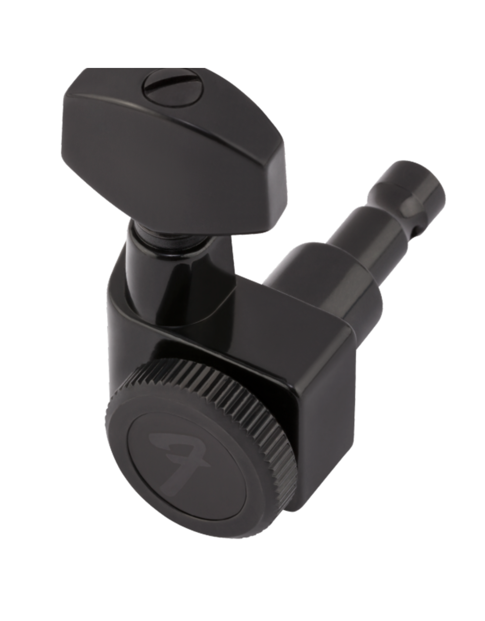 Fender Locking Stratocaster®/Telecaster® Staggered Tuning Machines (Black) (6) Backwoods Guitar