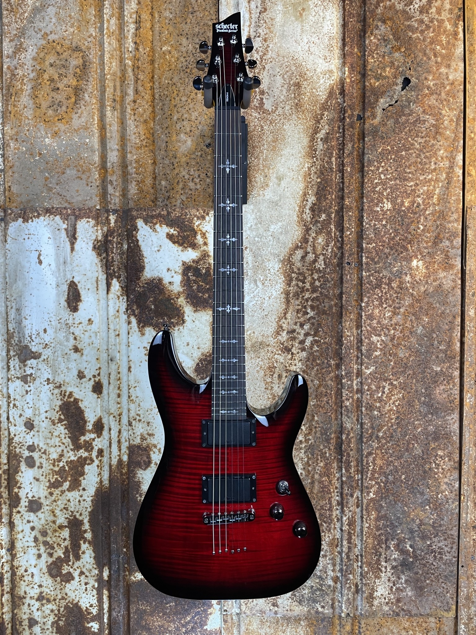 Schecter Diamond Series Demon-6 Crimson Burst Electric Guitar