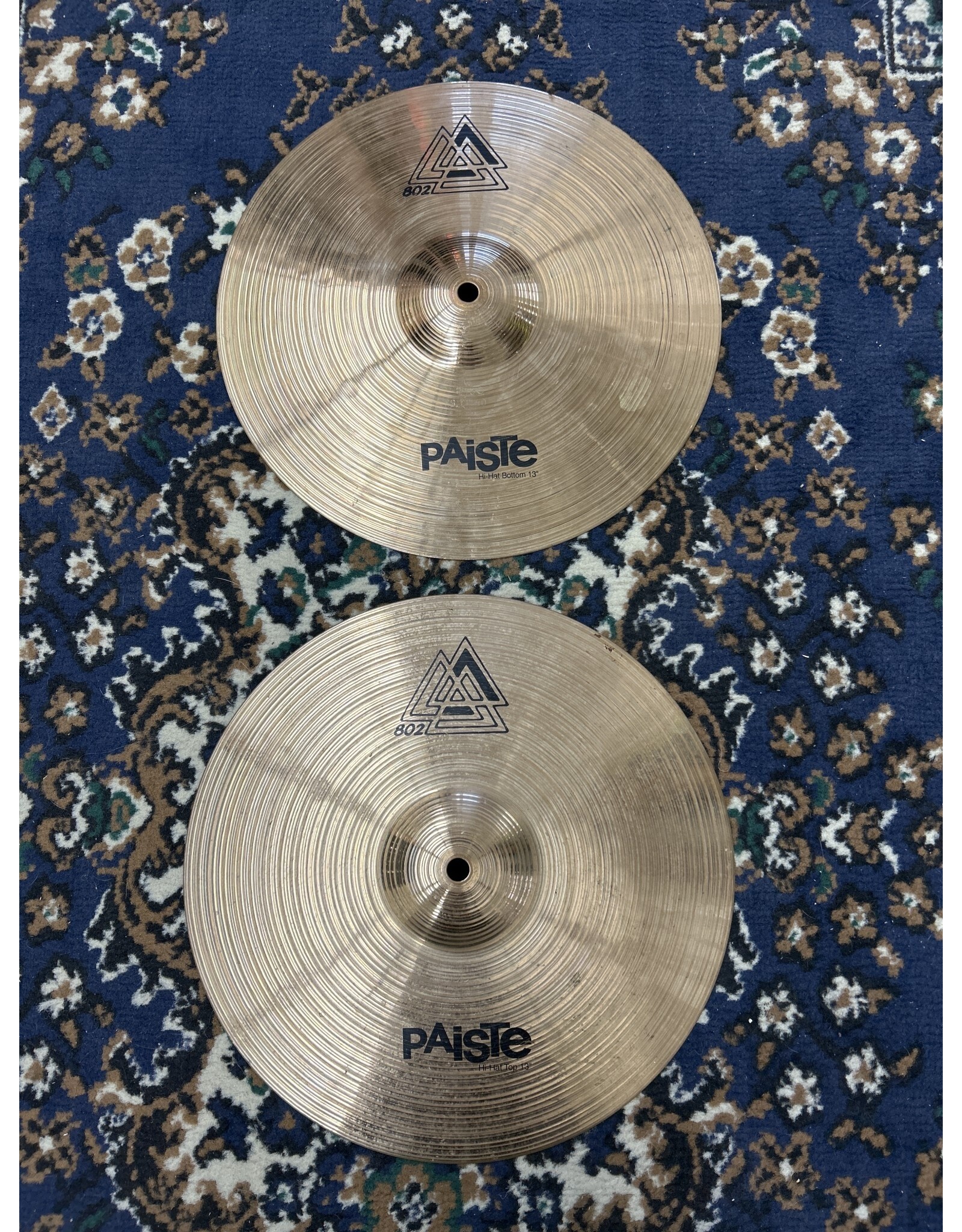Paiste 802 13" Hi Hat Top + Bottom (Used) Backwoods Guitar
