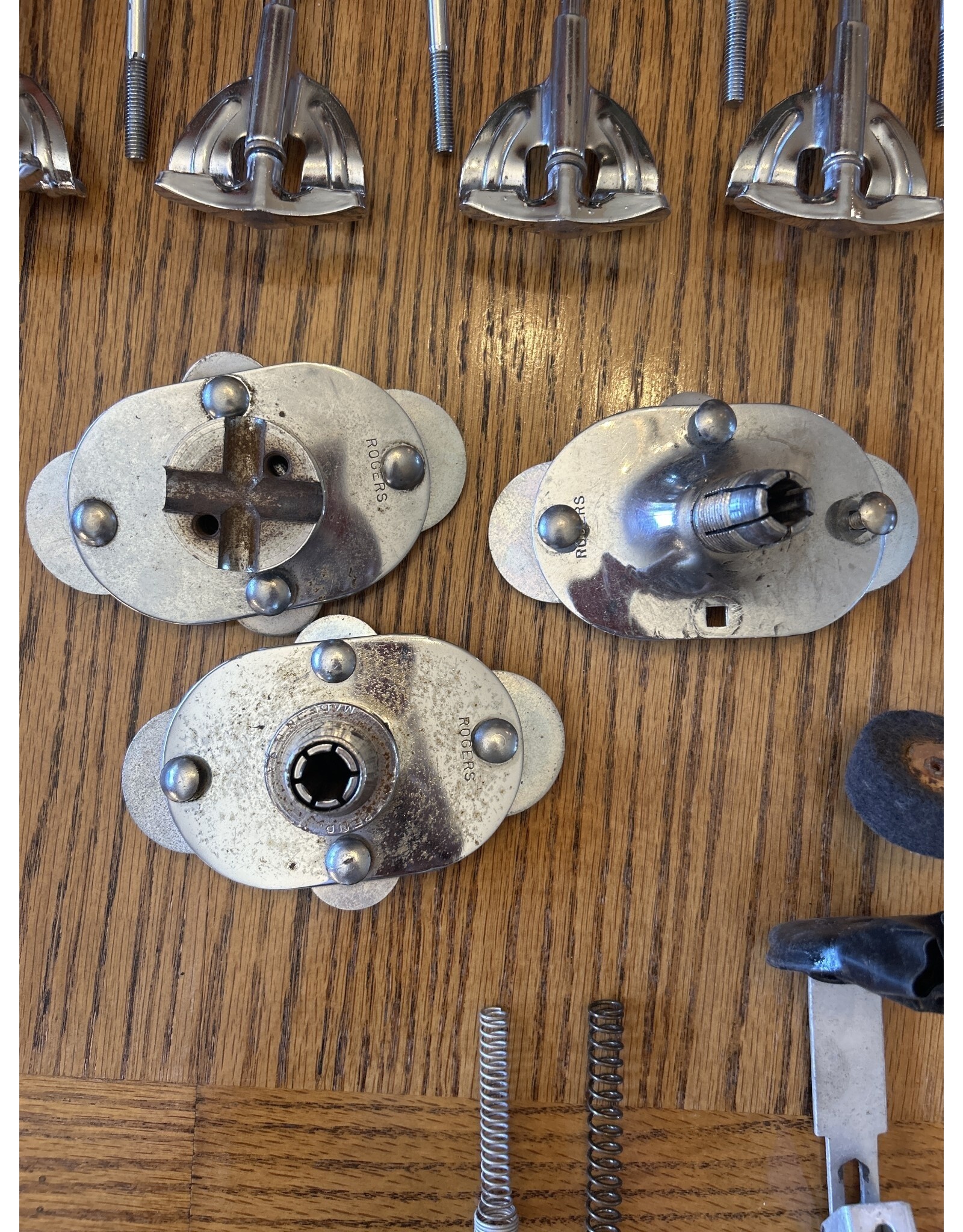 Vintage Drum Lugs, Rods, and Parts LOT. Rogers, Leedy, Slingerland