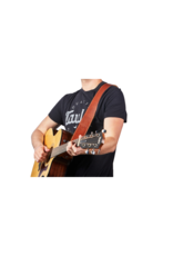 Taylor Guitars Taylor 2.5" Leather Guitar Strap - Suede Back Medium Brown
