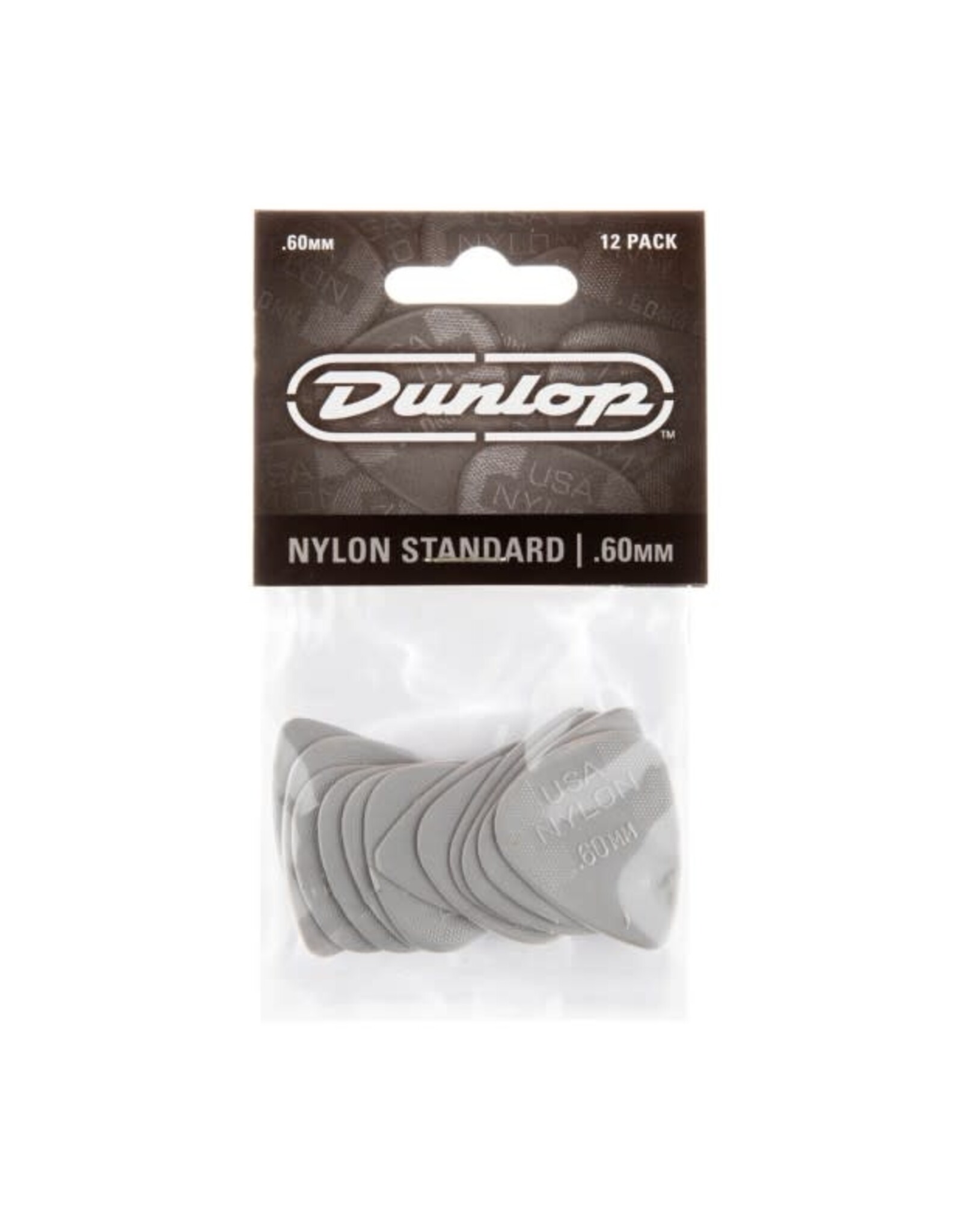 Dunlop Dunlop Nylon Standard Pick .60mm 12 pack