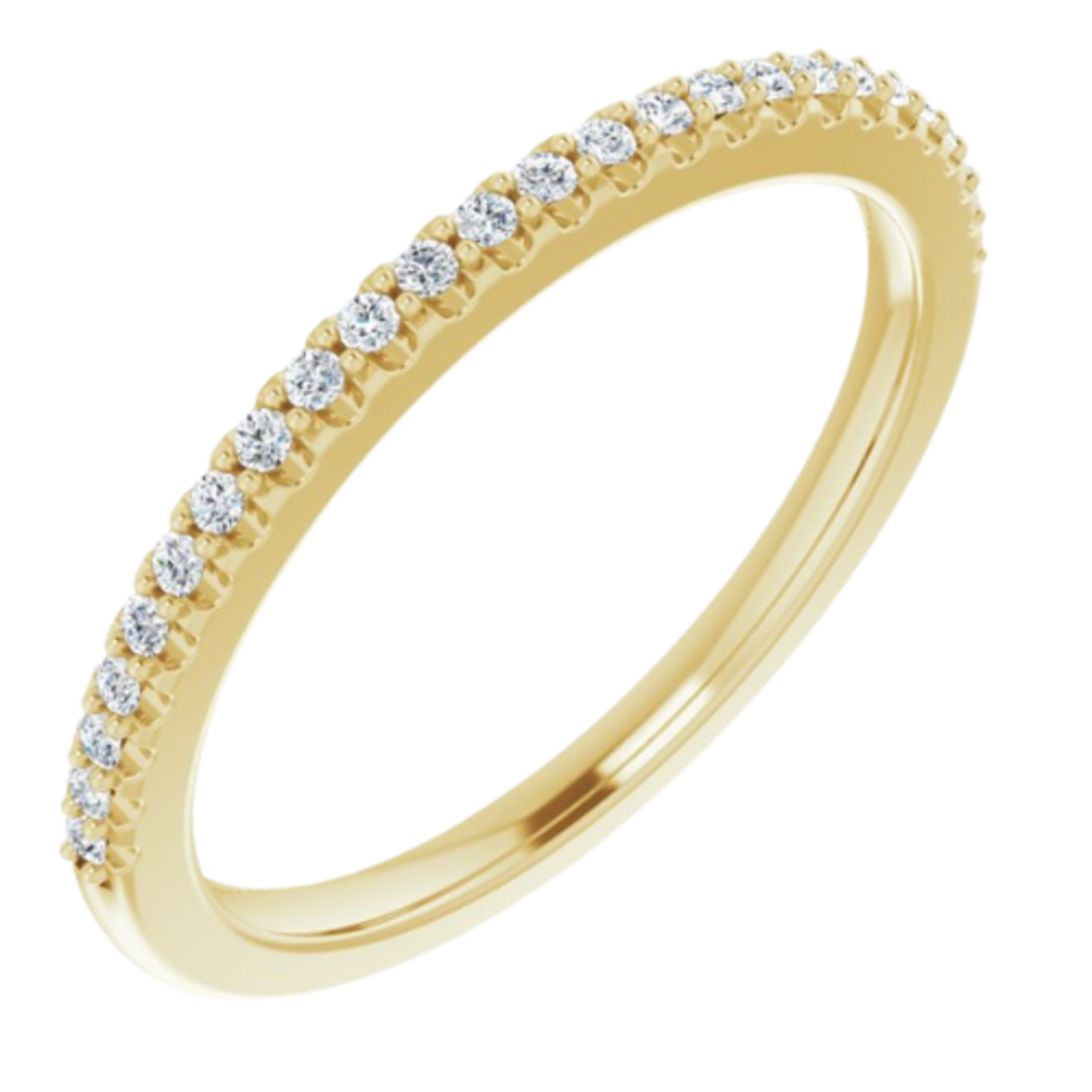 14k Yellow Gold Diamond Anniversary Band