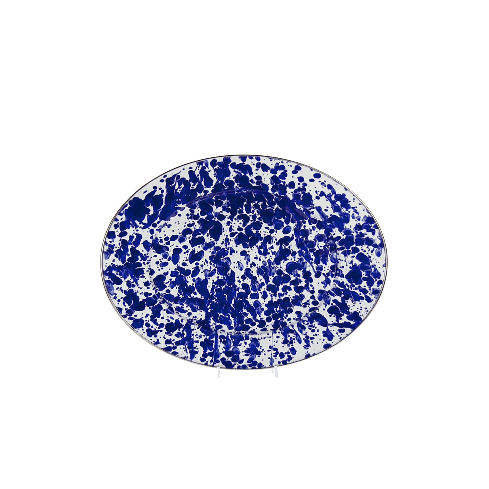 Cobalt Swirl Oval Platter