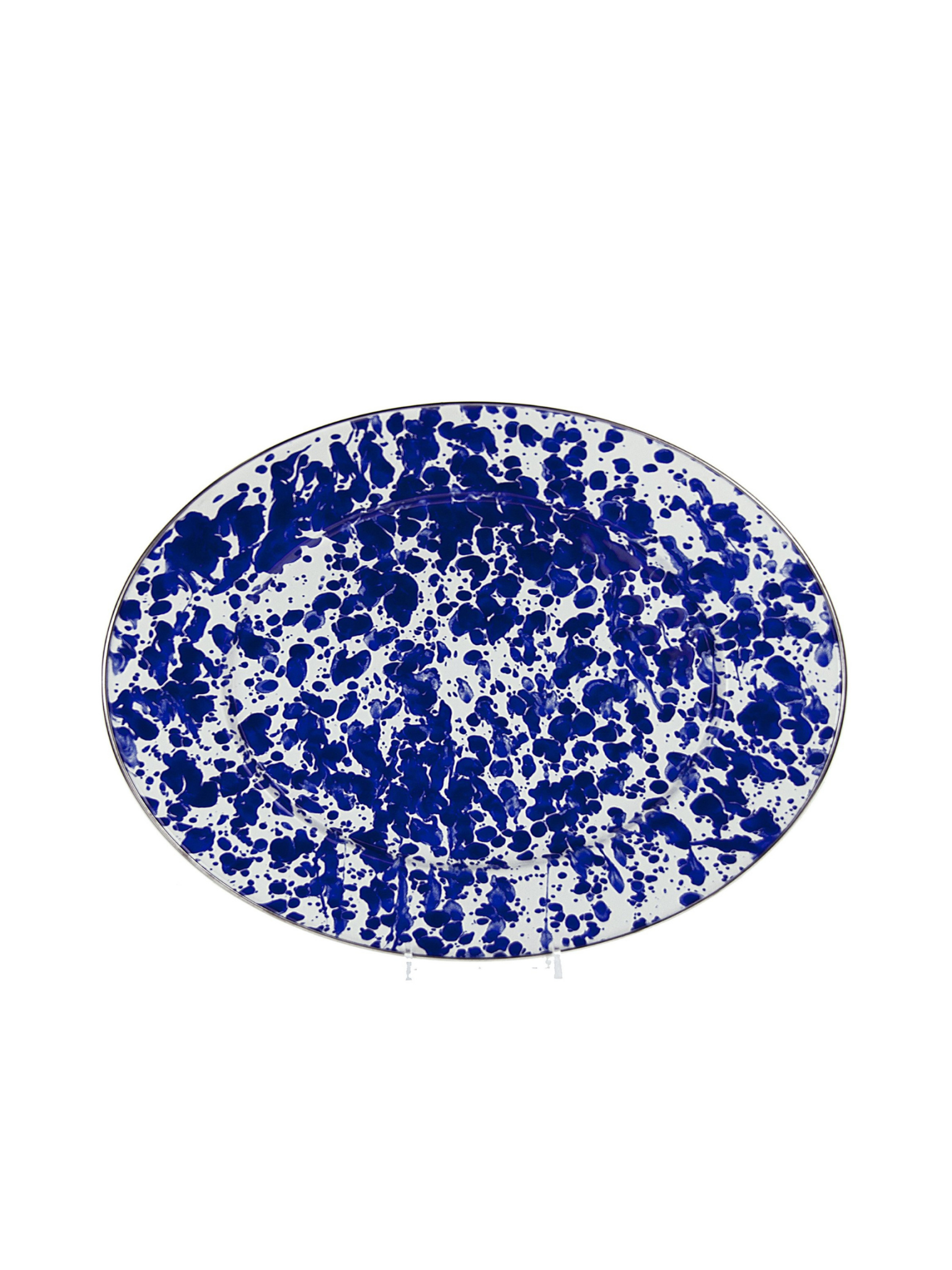 Cobalt Swirl Oval Platter