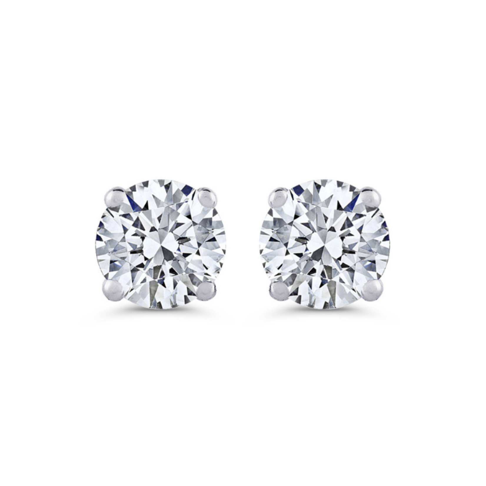 14k White Gold Diamond Stud Earrings - 0.25ctw