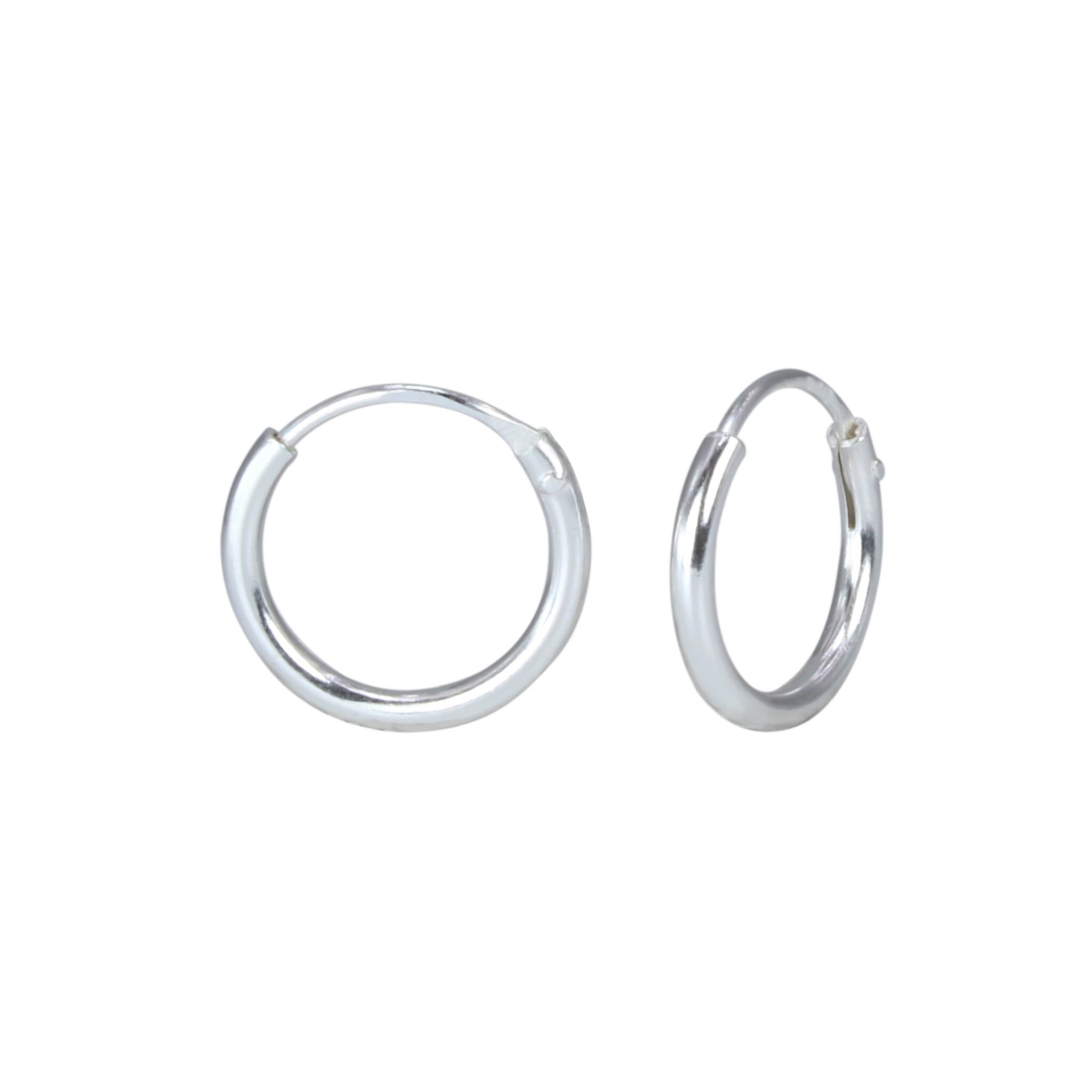 Sterling Silver Endless Hoop - 10mm