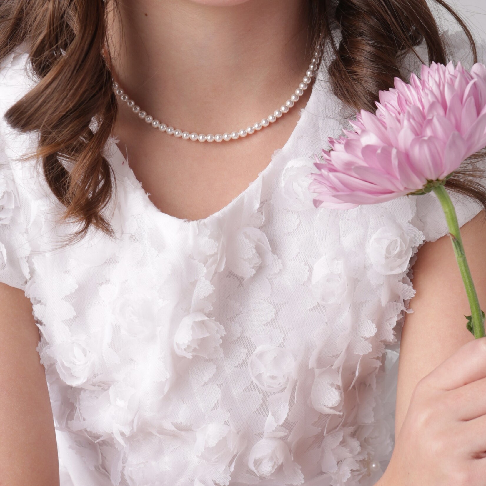 Sterling Silver Pearl Adjustable Necklace